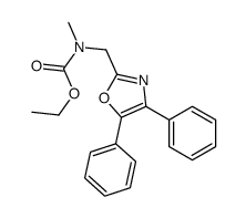 N-[(4,5-Diphenyl-2-oxazolyl)methyl]-N-methylcarbamic acid ethyl ester结构式