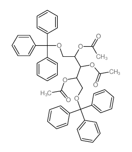 Xylitol,1,5-di-O-trityl-, triacetate, D- (8CI) structure