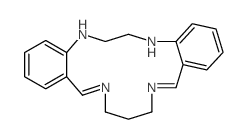 8,9,16,17,18,19-hexahydro-7H-dibenzo<1,4,8,12>tetra-azacyclopentadecine结构式