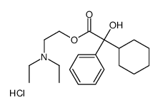 2-(Diethylamino)ethyl cyclohexyl(hydroxy)phenylacetate hydrochlor ide (1:1)结构式