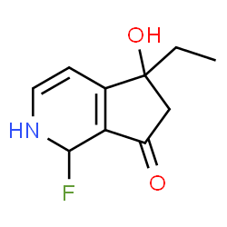 7H-Cyclopenta[c]pyridin-7-one,5-ethyl-1-fluoro-1,2,5,6-tetrahydro-5-hydroxy-(9CI)结构式
