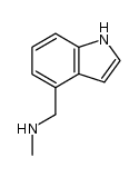 (1H-indol-4-yl)-N-methylmethanamine结构式