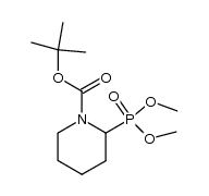 tert-butyl 2-(dimethoxyphosphoryl)piperidine-1-carboxylate结构式