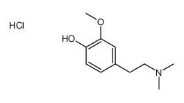 4-[2-(dimethylamino)ethyl]-2-methoxyphenol,hydrochloride Structure