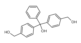 Bis-(p-hydroxymethylphenyl)-phenylmethanol Structure