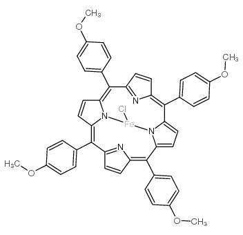 5,10,15,20-tetrakis(4-methoxyphenyl)-21h,23h-porphine iron(iii) chloride structure