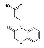 3-(3-OXO-2,3-DIHYDRO-4H-1,4-BENZOTHIAZIN-4-YL)PROPANOIC ACID structure