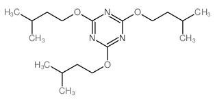 1,3,5-Triazine,2,4,6-tris(3-methylbutoxy)- Structure
