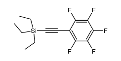 [(Pentafluorphenyl)ethynyl]triaethylsilan结构式