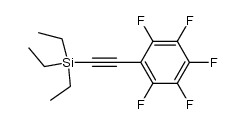 [(Pentafluorphenyl)ethynyl]triaethylsilan Structure