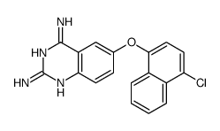6-(4-chloronaphthalen-1-yl)oxyquinazoline-2,4-diamine Structure