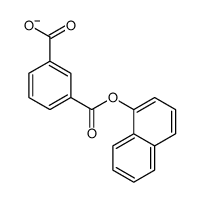 3-naphthalen-1-yloxycarbonylbenzoate结构式