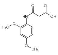 3-(2,4-dimethoxyanilino)-3-oxopropanoic acid结构式