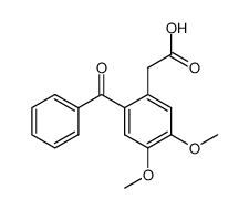 2-benzoyl-4,5-dimethoxyphenylacetic acid结构式
