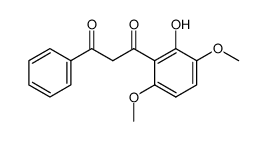 1-(2-hydroxy-3,6-dimethoxy-phenyl)-3-phenyl-propane-1,3-dione结构式