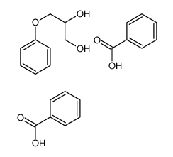benzoic acid,3-phenoxypropane-1,2-diol Structure