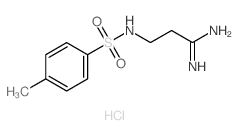 Propanimidamide,3-[[(4-methylphenyl)sulfonyl]amino]-, hydrochloride (1:1) structure