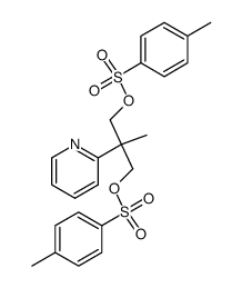 2-methyl-2-(pyridin-2-yl)propane-1,3-diyl bis(4-methylbenzenesulfonate) Structure