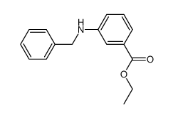 ethyl 3-(benzylamino)benzoate结构式