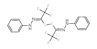 Bis(2,2,2-trifluoro-N-phenylethanehydrazonoyl) disulfide结构式