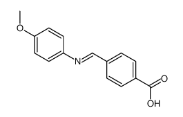 4-[(4-methoxyphenyl)iminomethyl]benzoic acid结构式