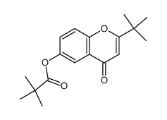 2,2-dimethylpropanoic acid 2-(1,1-dimethylethyl)-4-oxo-4H-1-benzopyran-6-yl ester结构式