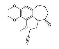 3-(2,3,4-trimethoxy-6-oxo-5,7,8,9-tetrahydrobenzo[7]annulen-5-yl)propanenitrile Structure