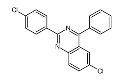 6-chloro-2-(4-chlorophenyl)-4-phenylquinazoline结构式