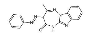 5H-2-methyl-3-phenylazo-1,2,4-triazepino[2,3-a]benzimidazol-3-one Structure