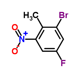 2-Bromo-4-fluoro-6-nitrotoluene structure