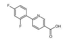 6-(2,4-Difluorophenyl)-nicotinic acid结构式