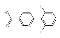 6-(2,6-Difluorophenyl)-nicotinic acid Structure