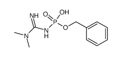 N,N-dimethyl-N'-phosphoroguanidine monobenzyl ester结构式