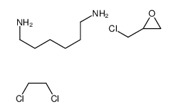 2-(chloromethyl)oxirane,1,2-dichloroethane,hexane-1,6-diamine Structure