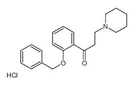 1-(2-phenylmethoxyphenyl)-3-piperidin-1-ylpropan-1-one,hydrochloride结构式