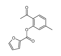 2-acetyl-5-methylphenyl furan-2-carboxylate结构式