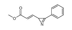 methyl 3-(3-phenyl-2H-azirin-2-yl)prop-2-enoate结构式