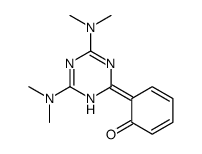 6-[4,6-bis(dimethylamino)-1H-1,3,5-triazin-2-ylidene]cyclohexa-2,4-dien-1-one结构式