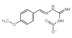 Hydrazinecarboximidamide,2-[(4-methoxyphenyl)methylene]-N-nitro-结构式