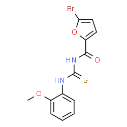 5-bromo-N-((2-methoxyphenyl)carbamothioyl)furan-2-carboxamide结构式