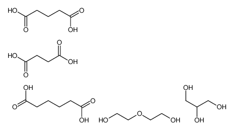 butanedioic acid,hexanedioic acid,2-(2-hydroxyethoxy)ethanol,pentanedioic acid,propane-1,2,3-triol Structure