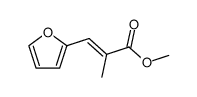methyl (2E)-3-(furan-2-yl)-2-methylprop-2-enoate Structure