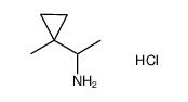 1-(1-methylcyclopropyl)ethanamine hydrochloride Structure