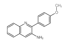 3-Quinolinamine,2-(4-methoxyphenyl)- Structure