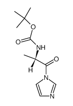 [(1S)-2-imidazol-1-yl-1-methyl-2-oxo-ethyl]-carbamic acid tert-butyl ester结构式