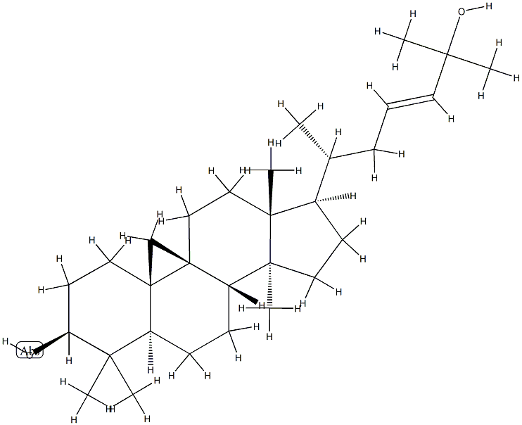 (3β,23E)-Cycloarta-23-ene-3,25-diol结构式