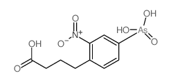Benzenebutanoic acid,4-arsonoyl-2-nitro- structure
