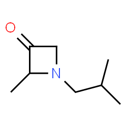 3-Azetidinone,2-methyl-1-(2-methylpropyl)-(9CI)结构式