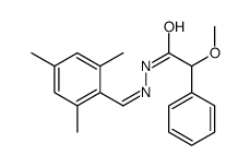 2-methoxy-2-phenyl-N-[(E)-(2,4,6-trimethylphenyl)methylideneamino]acetamide结构式