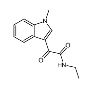 N-ethyl-2-(1-methyl-indol-3-yl)-2-oxo-acetamide Structure